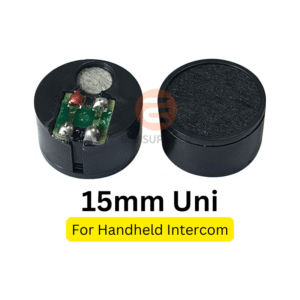 15mm Dynamic Microphone for Two-Way Radio & Intercom Systems